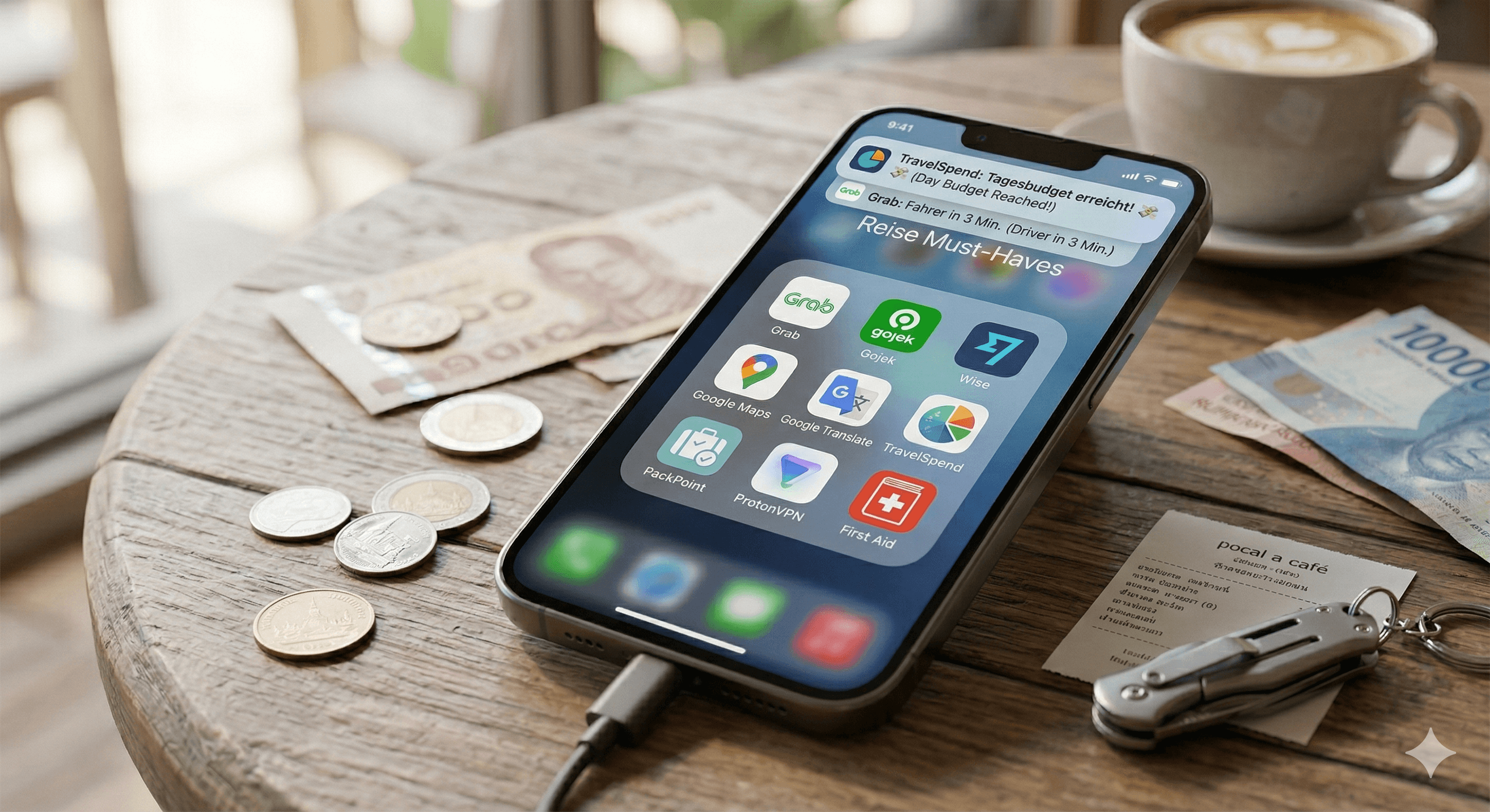 Smartphone mit verschiedenen Apps